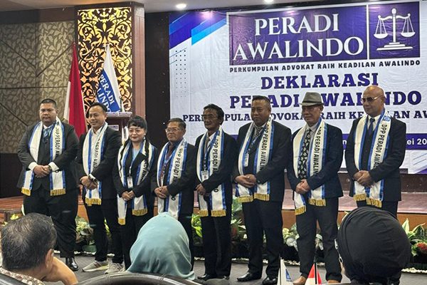 PERADI AWALINDO Deklarasikan Organisasi Advokat Baru, Siap Beri Bantuan Hukum Gratis Hingga Pelosok